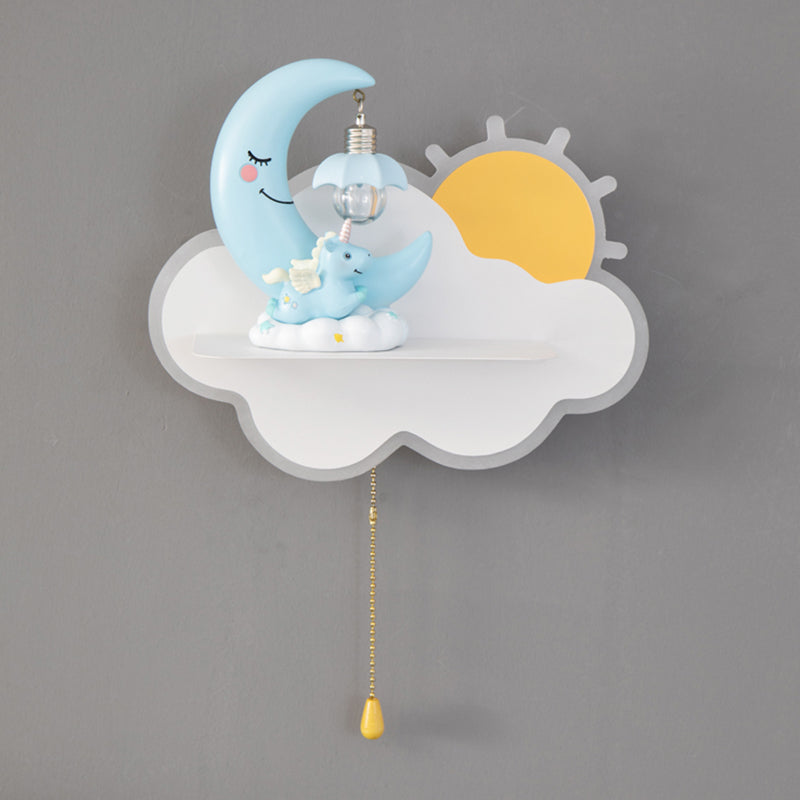 Cloud Shape Wall Mounted Light Minimalist LED Metal Wall Mounted Lighting for Bedroom