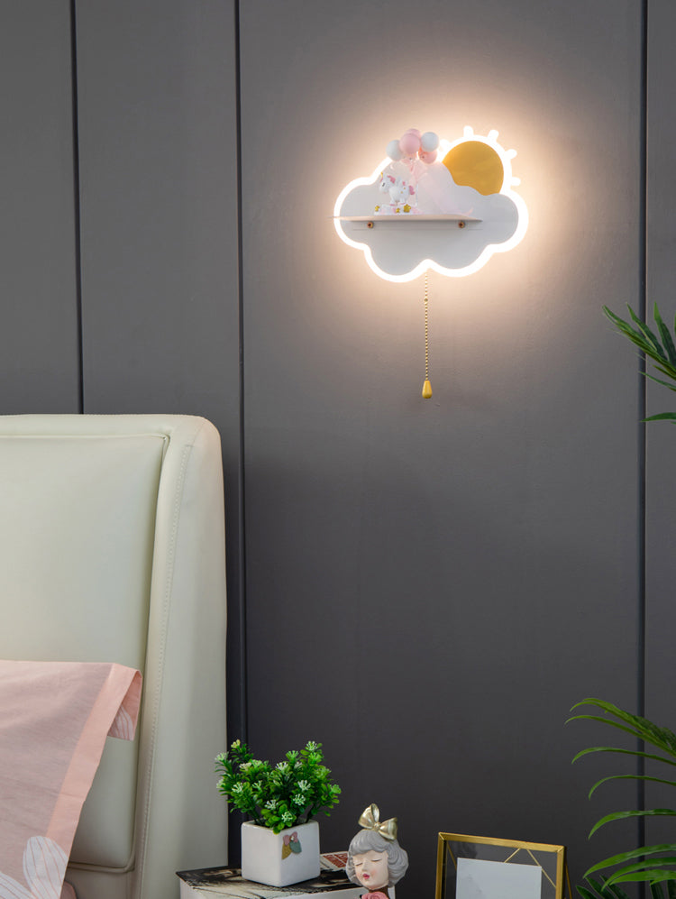 Cloud Shape Wall Mounted Light Minimalist LED Metal Wall Mounted Lighting for Bedroom