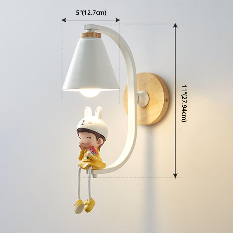 Conical Kids Slaapkamer Wand SCONCE LICHTING METAL NORDISCHE STYL SCONCE LICTE FICUTUUR