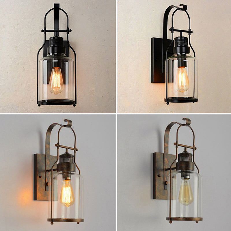 Industrielle Vintage Ein Wandleuchte Schmiedeeisenwandlicht für Innenräume