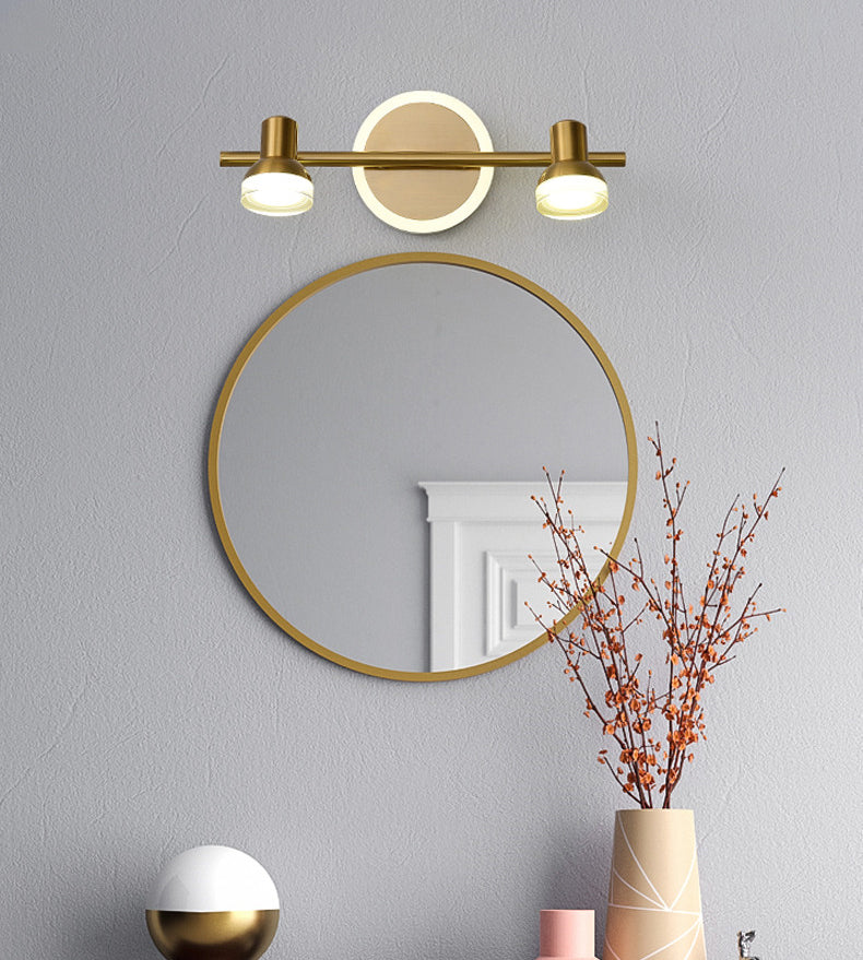 Traditional Simplicity Bell Vanity Sconce Lights Acrylic Wall Mount Light Fixture for Bathroom