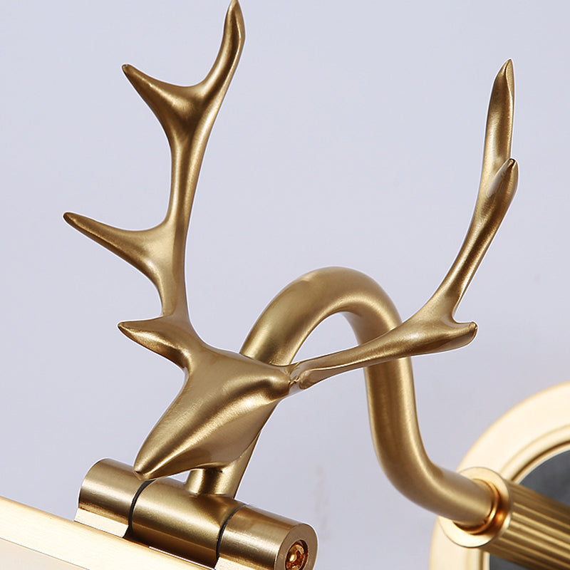 Luces de pared de tocador lineal Simplicidad vintage aplique de pared acrílica con astas para el baño