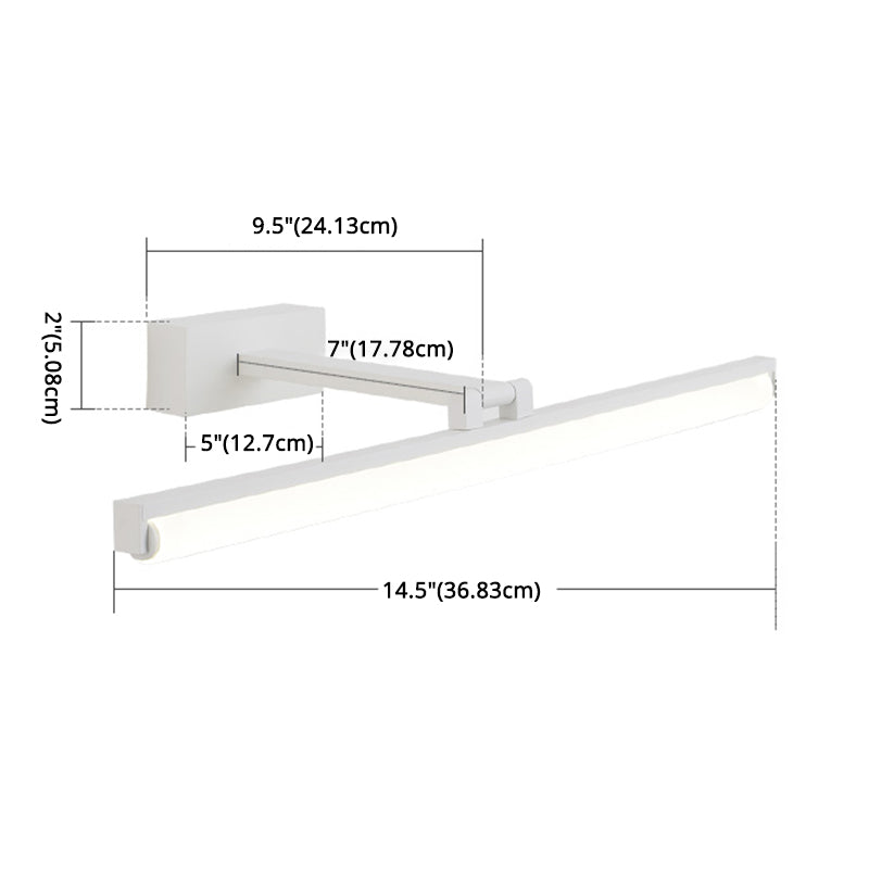 Linear Vanity Wall Lights Vintage Simplicity Acrylic Wall Sconce for Bathroom