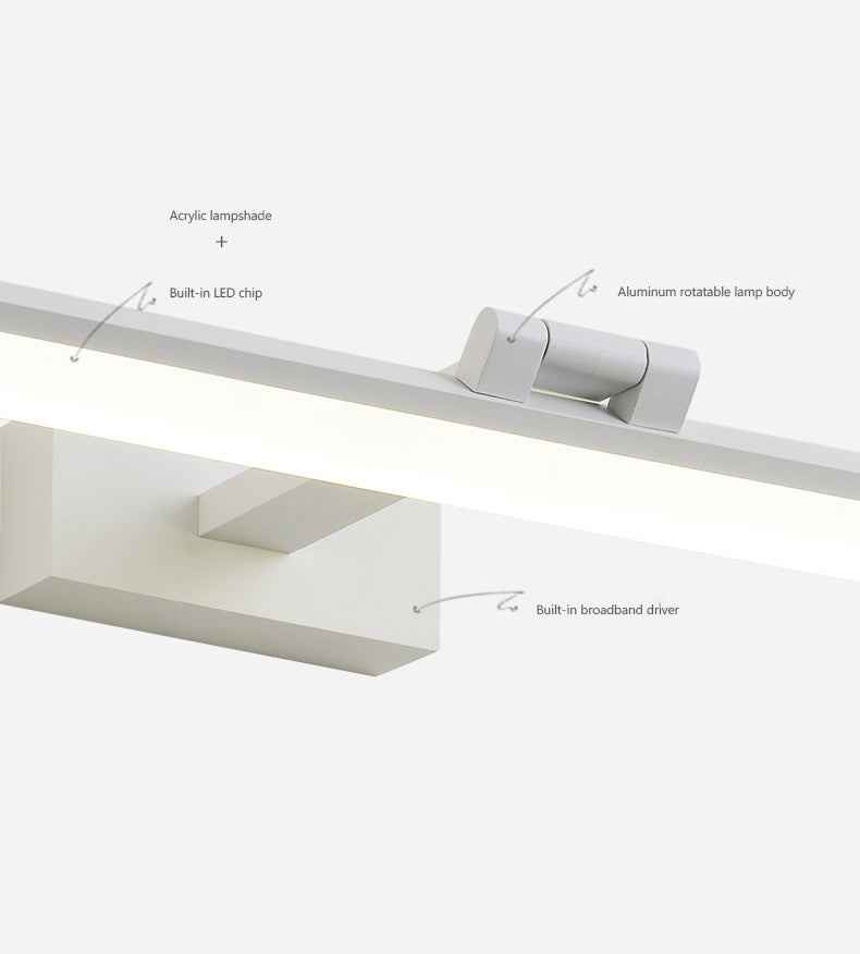 Linear Vanity Wall Lights Vintage Simplicity Acrylic Wall Sconce for Bathroom