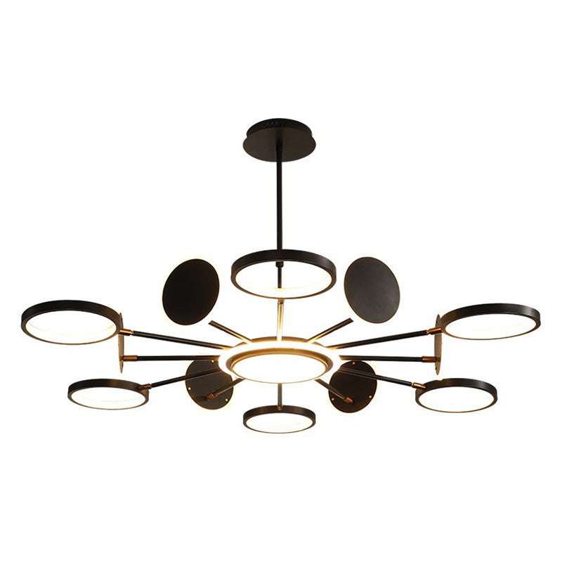 Circles Chandelier Pendant Light Nordic Metal LED Ceiling Pendant Light for Living Room