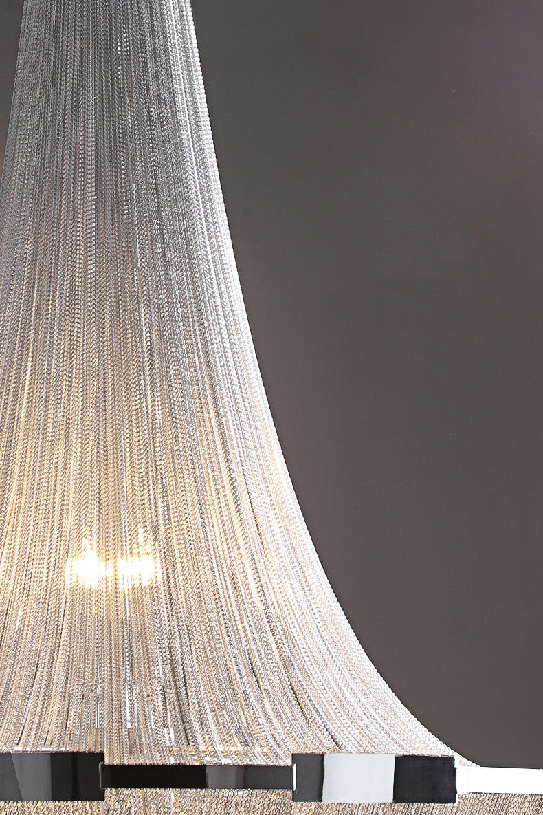 Contemporary Aluminum Ceiling Pendant Light Tassel Hanging Pendant Light for Living Room