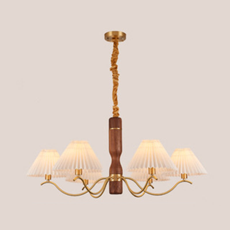 Luz de colgante de cobre de tela Sputnik Luz de techo contemporánea para estancia en el hogar