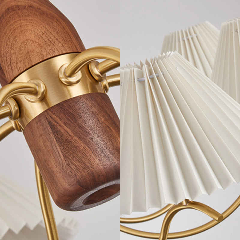 Luz de colgante de cobre de tela Sputnik Luz de techo contemporánea para estancia en el hogar