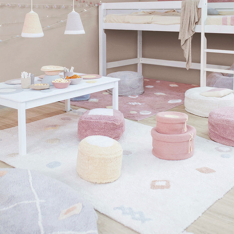 Soft Animals Area Rug Khaki Kids Indoor Rug Polyester Non-Split Backing Carpet for Bedroom