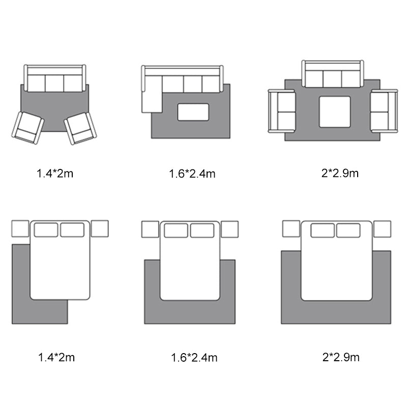 Tapis de tapis intérieur en noir et blanc en noir et blanc
