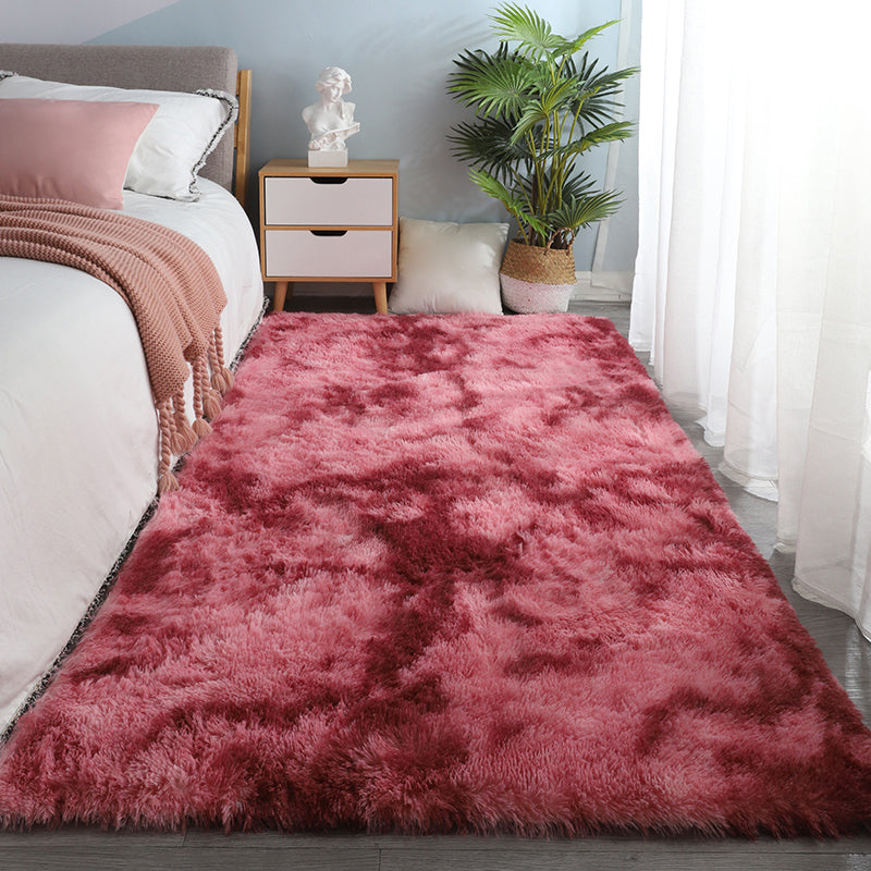 Trendy Home Decoration Shag Rug Tie-Dyed Indoor Carpet Polyester Non-Slip Backing Area Carpet