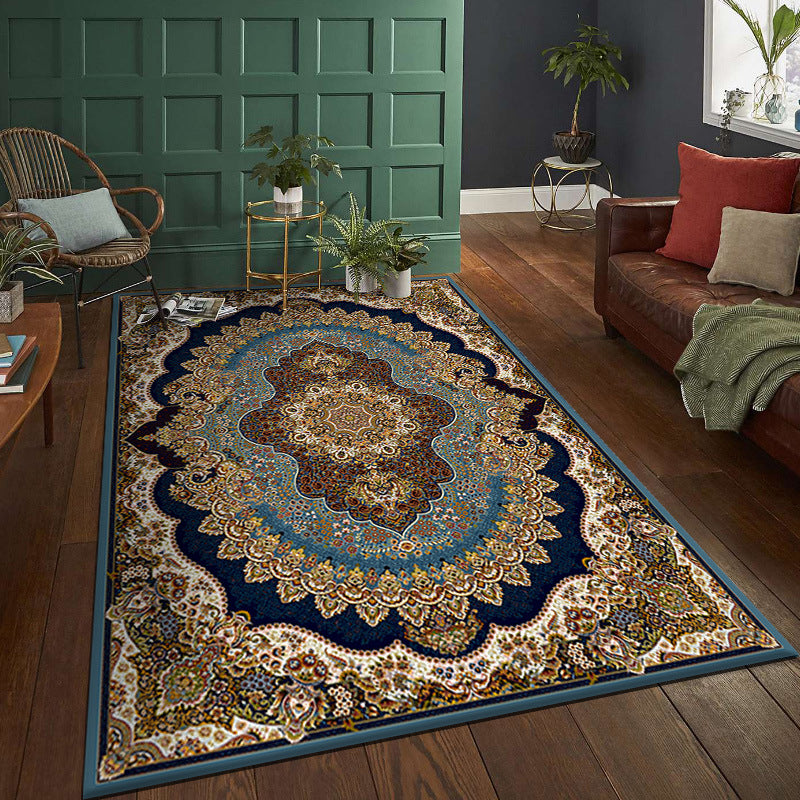 Normatic Tribe Rug Moroccan Polyester Carpet Anti-Slip Backing Indoor Carpet for Living Room