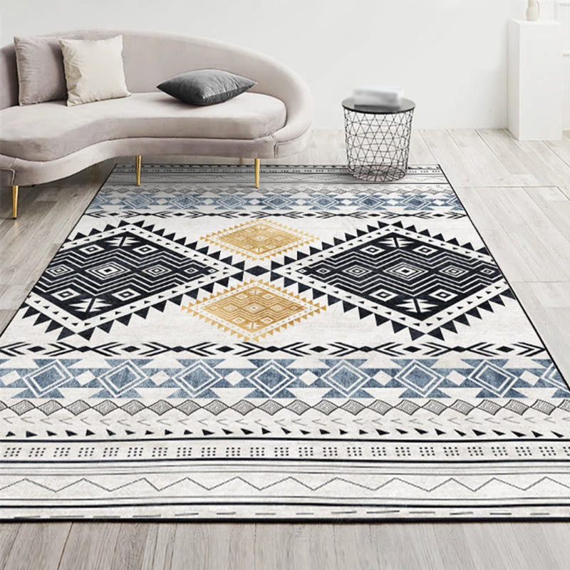 Grijze Boheems Area Tapijt Polyester Americana Pattern Area Tapijt Anti-slip Tapijt voor thuisdecoratie