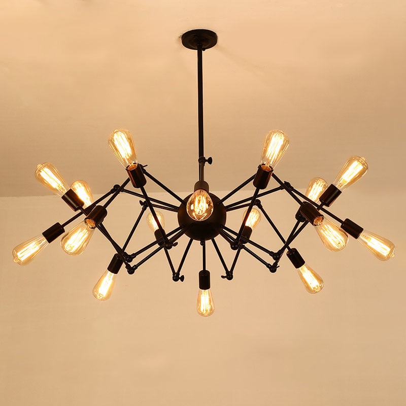 Spider Chandelier Light Fixture Industrial Metal Pendant Lighting for Restaurant