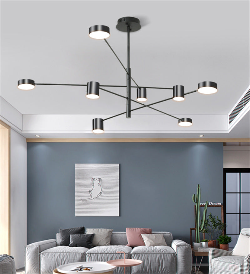 Metal Starburst Chandelier Lighting Fixture Modern Style LED Chandelier Light Fixture