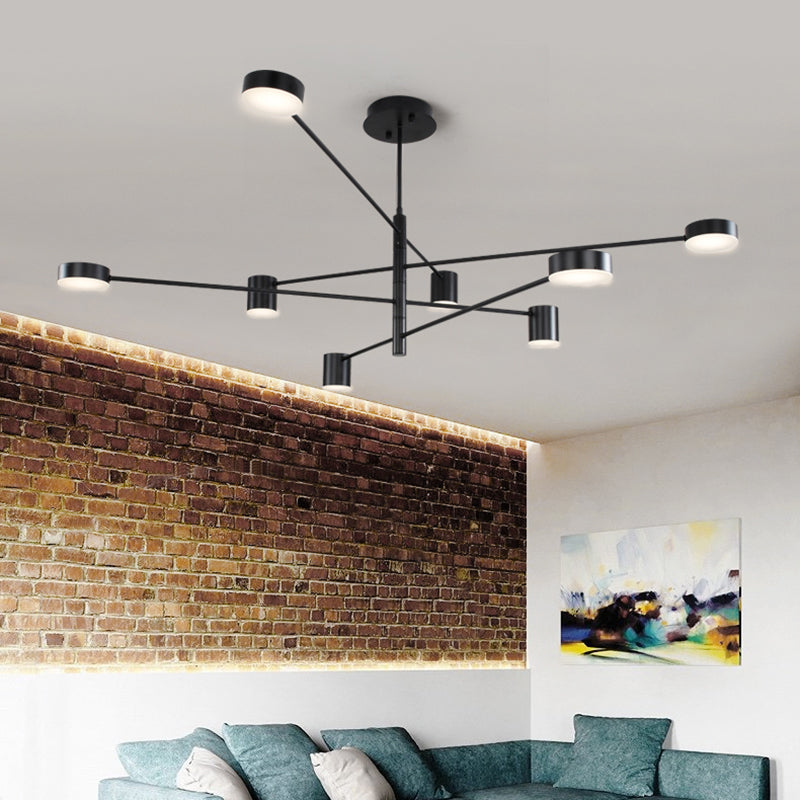 Metal Starburst Chandelier Lighting Fixture Modern Style LED Chandelier Light Fixture