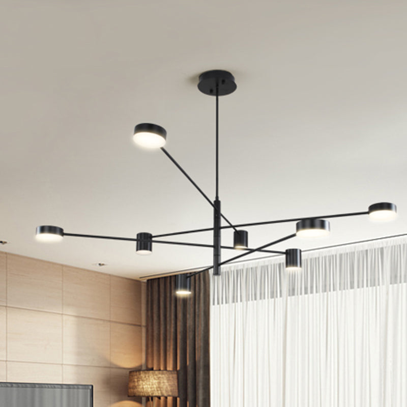 Metal Starburst Chandelier Lighting Fixture Modern Style LED Chandelier Light Fixture