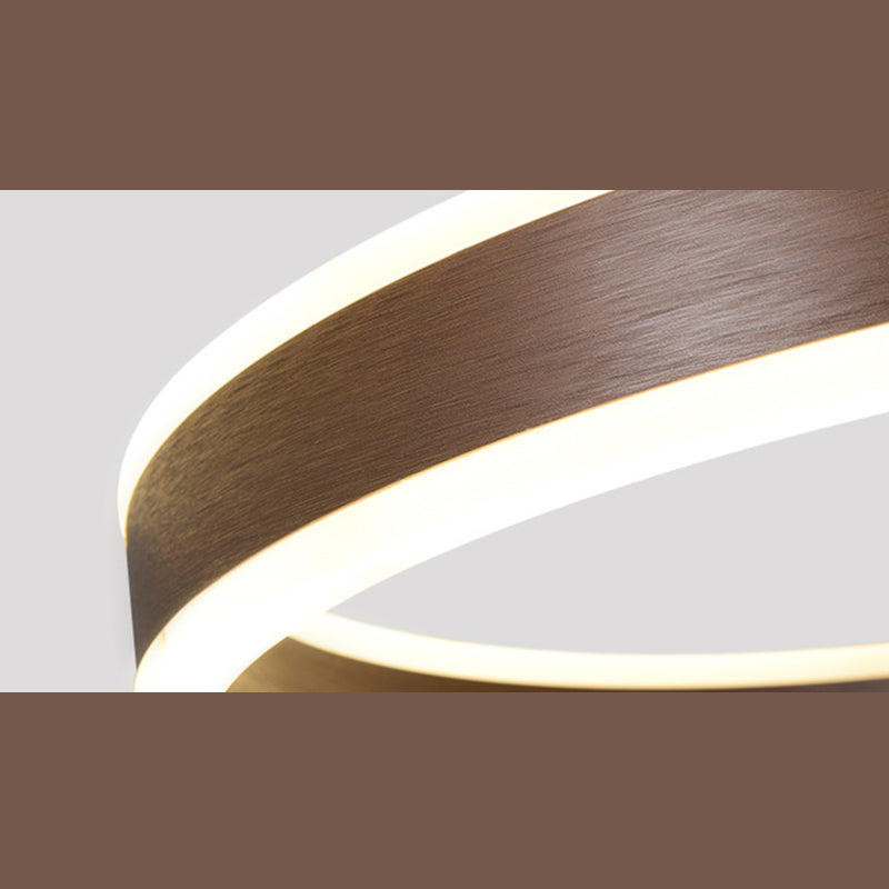 Coffee Rings Suspension Pendant Light Modern Style LED Metal Chandelier Pendant Light