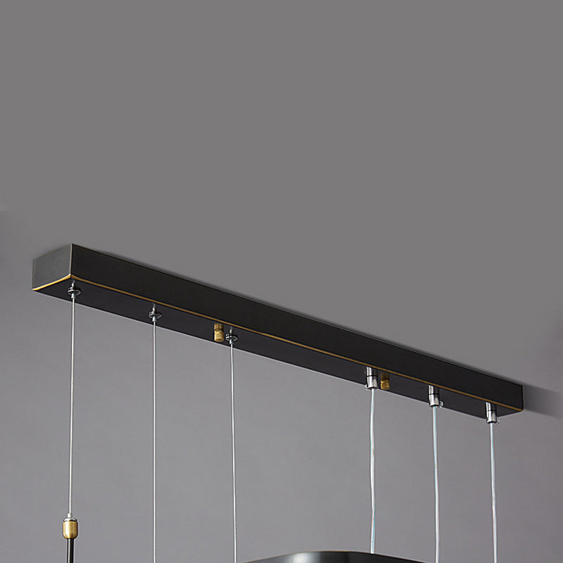 LED Bedroom Ceiling Pendant Light Modern Chandelier Light Fixture with Square Metal Shade