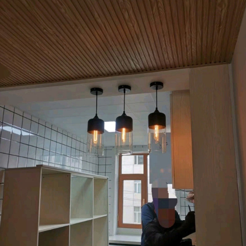 1 Light Pendelleuchte Leuchte für Industrieglas hängende Anhängerleuchten für das Restaurant