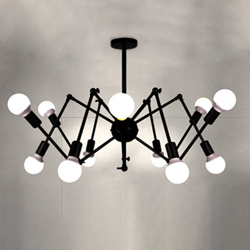 Spider Chandelier Light Fixture Industrial Metal Pendant Lighting for Restaurant