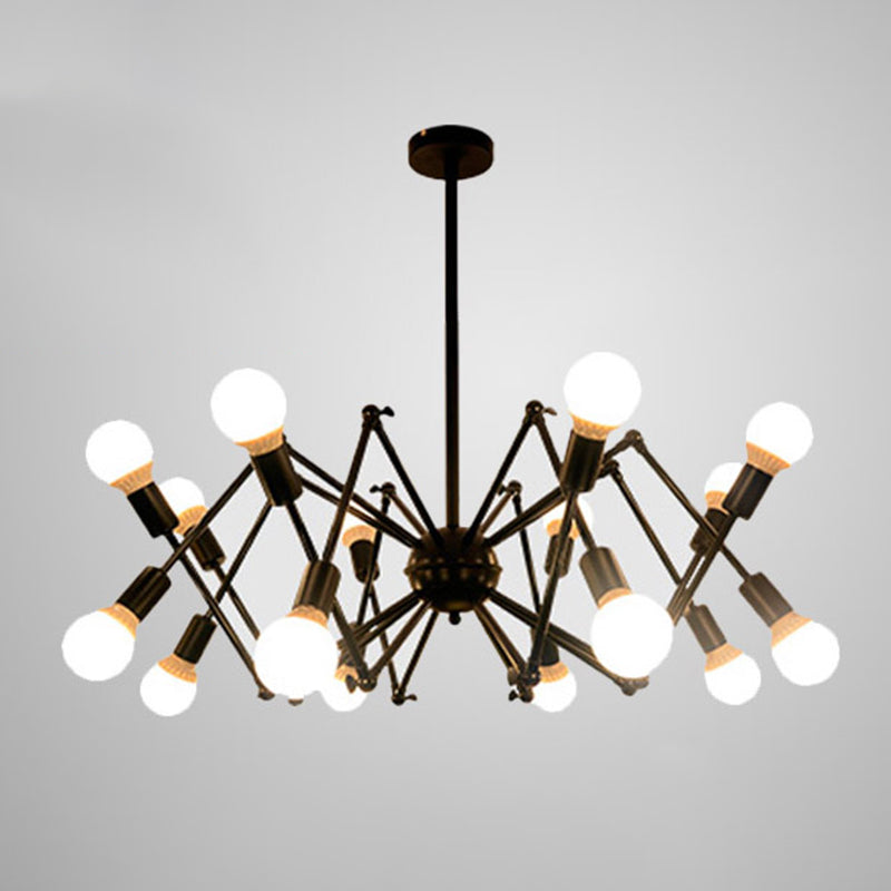 Spider Chandelier Light Fixture Industrial Metal Pendant Lighting for Restaurant