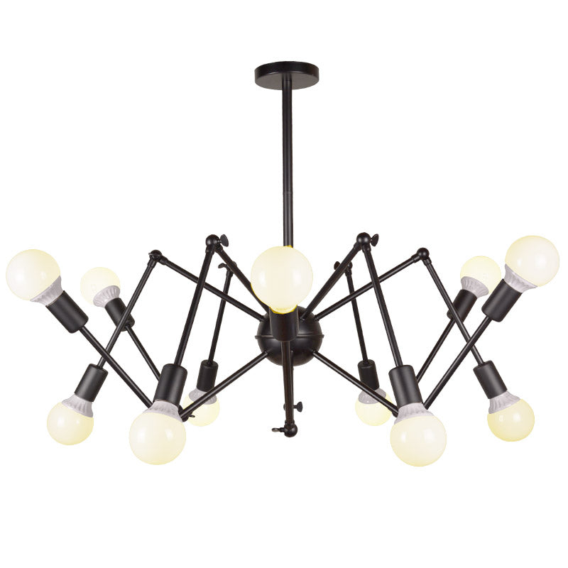 Spider Chandelier Light Fixture Industrial Metal Pendant Lighting for Restaurant
