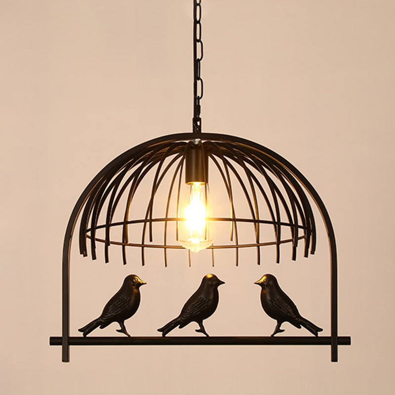Birdcage Island Chandelier Lights Industrial Metal Chandelier Lighting Fixtures for Dining Table