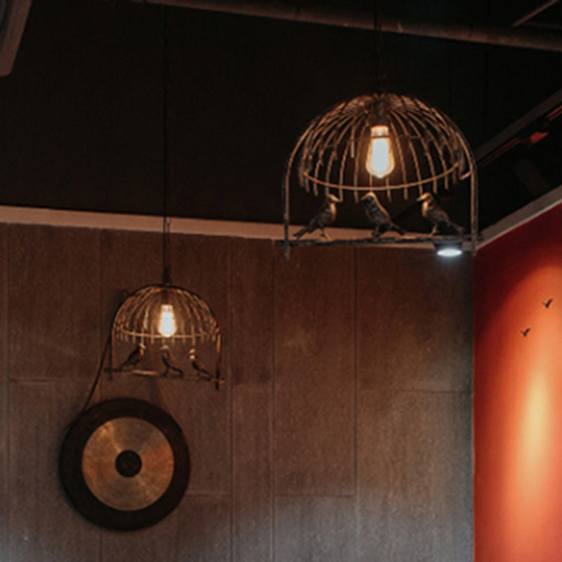 Luces de lámpara de araña de la isla de pájaros accesorios de iluminación de araña de metal industrial para mesa de comedor