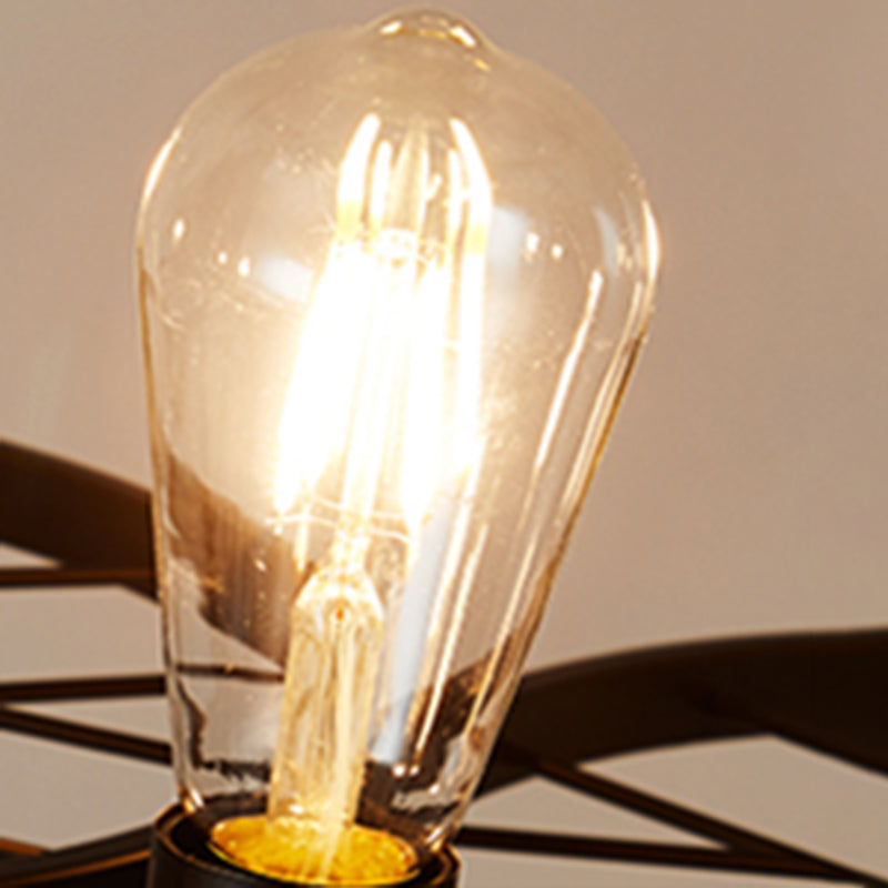 Luces de lámpara de araña de la isla de pájaros accesorios de iluminación de araña de metal industrial para mesa de comedor