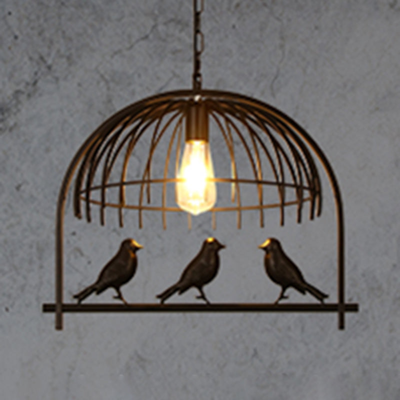 Luces de lámpara de araña de la isla de pájaros accesorios de iluminación de araña de metal industrial para mesa de comedor