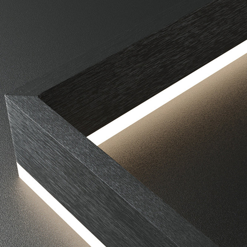 2-Tier Metal Chandelier Pendant Light Modern Style LED Black Hanging Ceiling Light