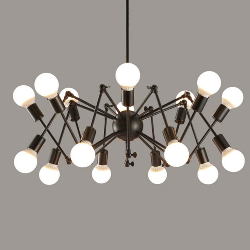Spider Chandelier Light Fixture Industrial Metal Pendant Lighting for Restaurant