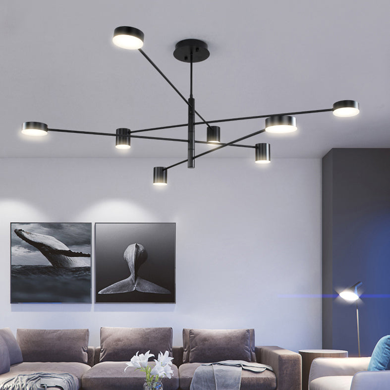 Metal Starburst Chandelier Lighting Fixture Modern Style LED Chandelier Light Fixture