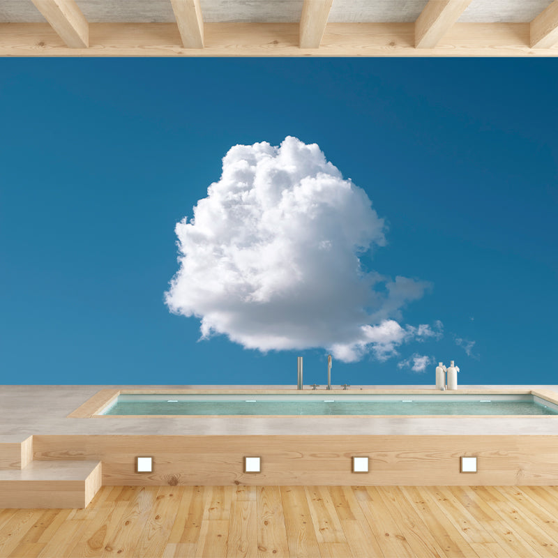 Modern Beautiful Scenery of Blue Sky Mural Wallpaper Stain-Proof Decorating Wall Art