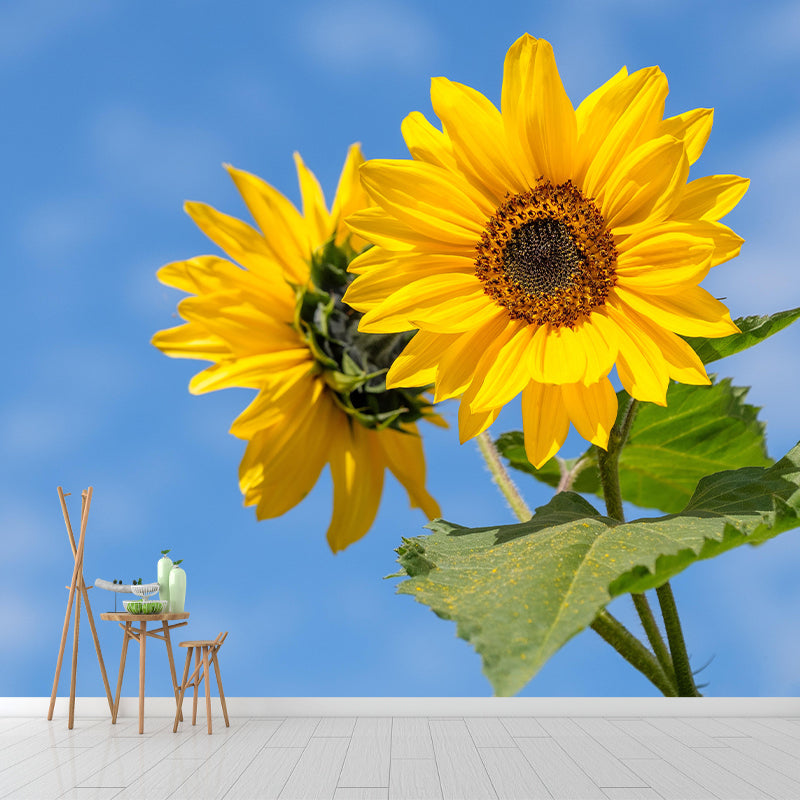 Sunflower Mural Contemporary Landscapes Scene Wall Decor for Decoration
