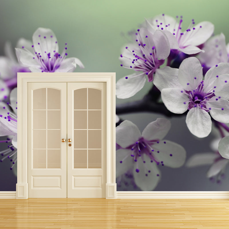 Home Decor Blossoming Flower Mural Wallpaper Customized Modern Wall Covering for Girls Room