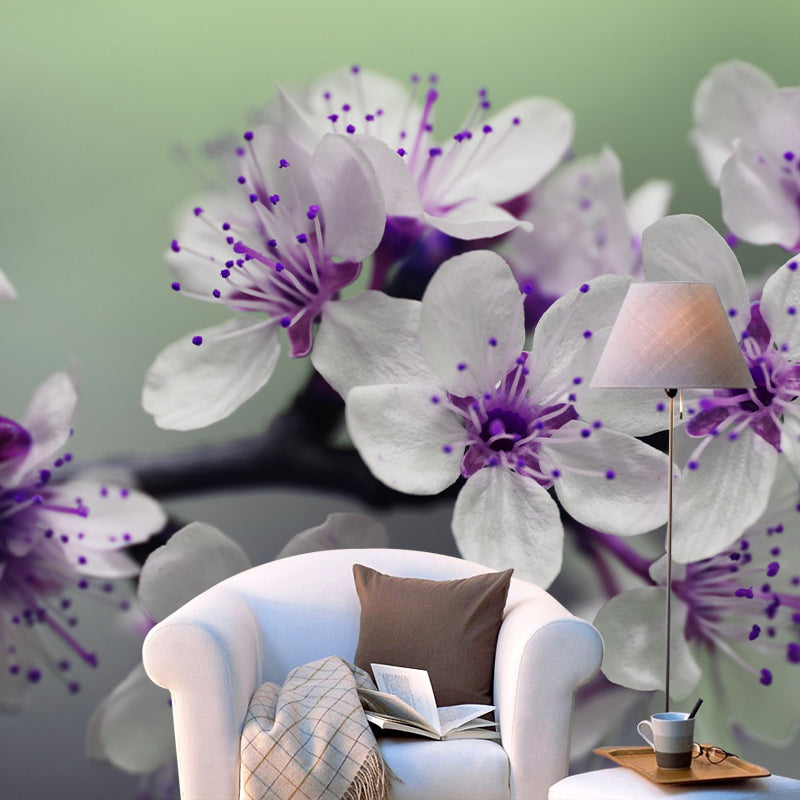 Home Decor Blossoming Flower Mural Wallpaper Customized Modern Wall Covering for Girls Room