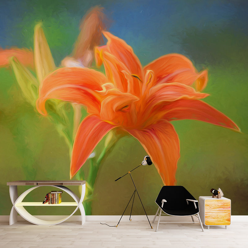 Beautiful Blossom Flower Home Decoration Wall Mural ,Washable Wallpaper for Interior Wall