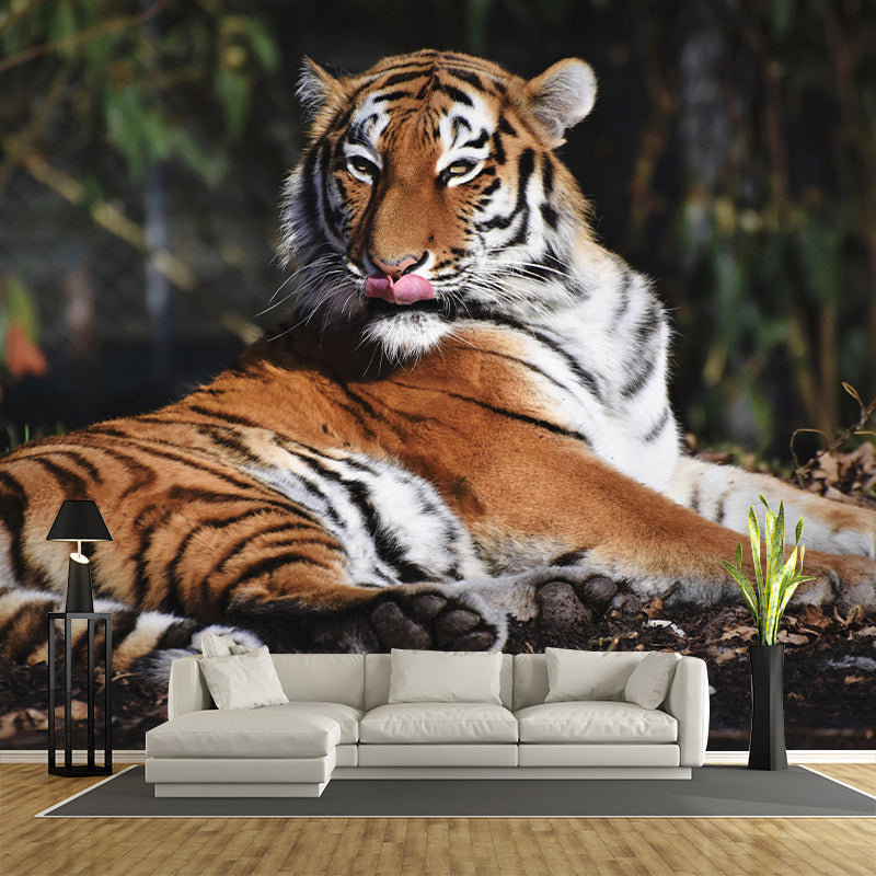 Photography Tropical Tiger Mural Wall Decor Eco-friendly Wall Art for Decoration
