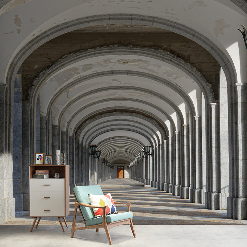 Soft Color Contemporary Mural Wallpaper Gallery Wall Decor for Living Room