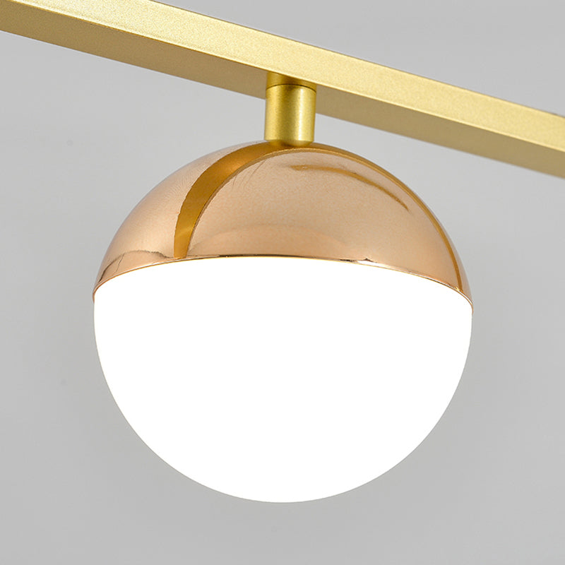 Modern Concise LED Island Light Aluminium Indoor Pendant Light with Acrylic Shade