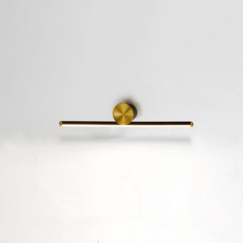 Aluminium Linear LED Wall Lamp in Modern Simplicity Copper Indoor Wall Light with Silicone Shade