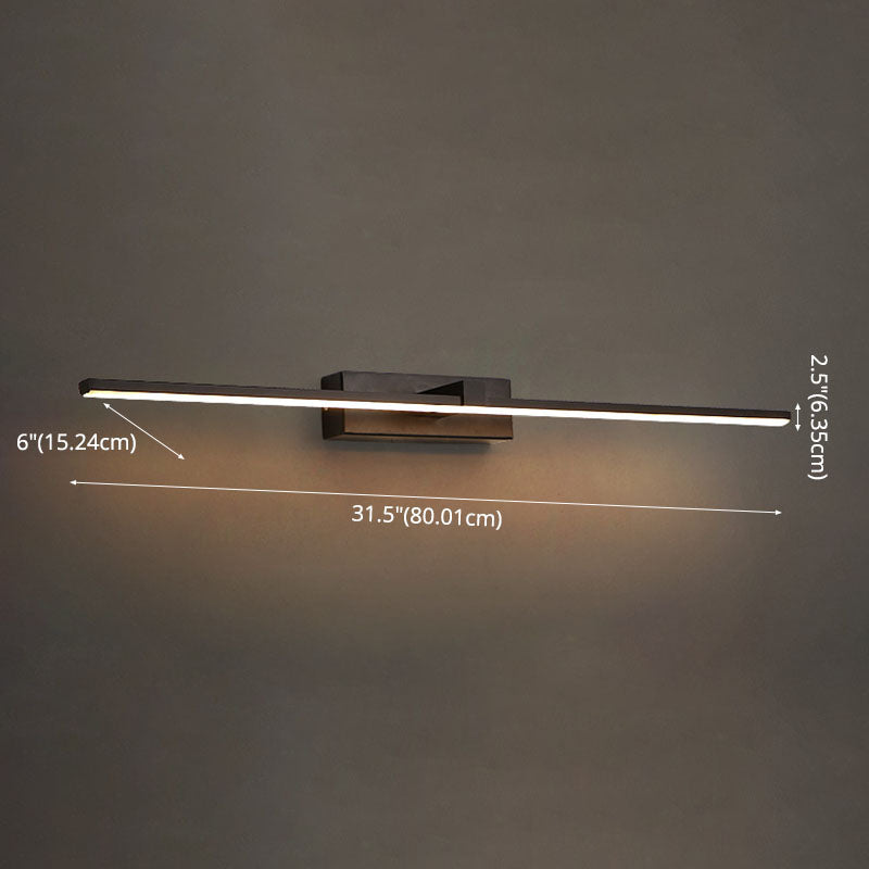 Moderne minimalistische lineare LED -Wandlampenmeldeslampe mit Acrylschatten