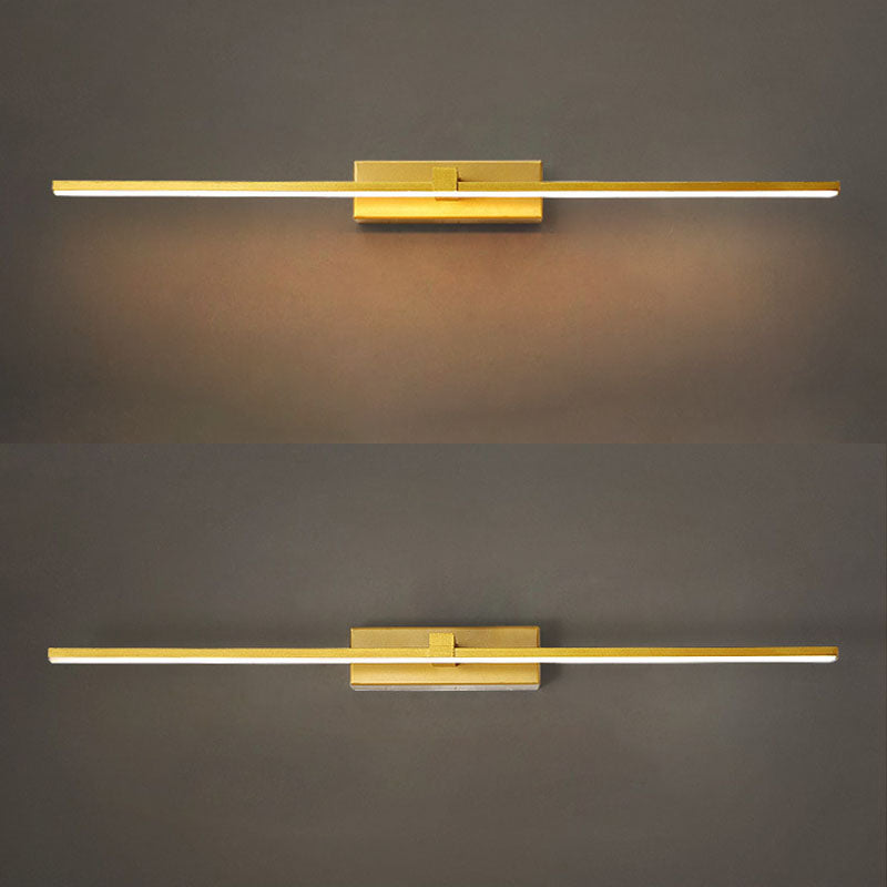 Moderne minimalistische lineare LED -Wandlampenmeldeslampe mit Acrylschatten