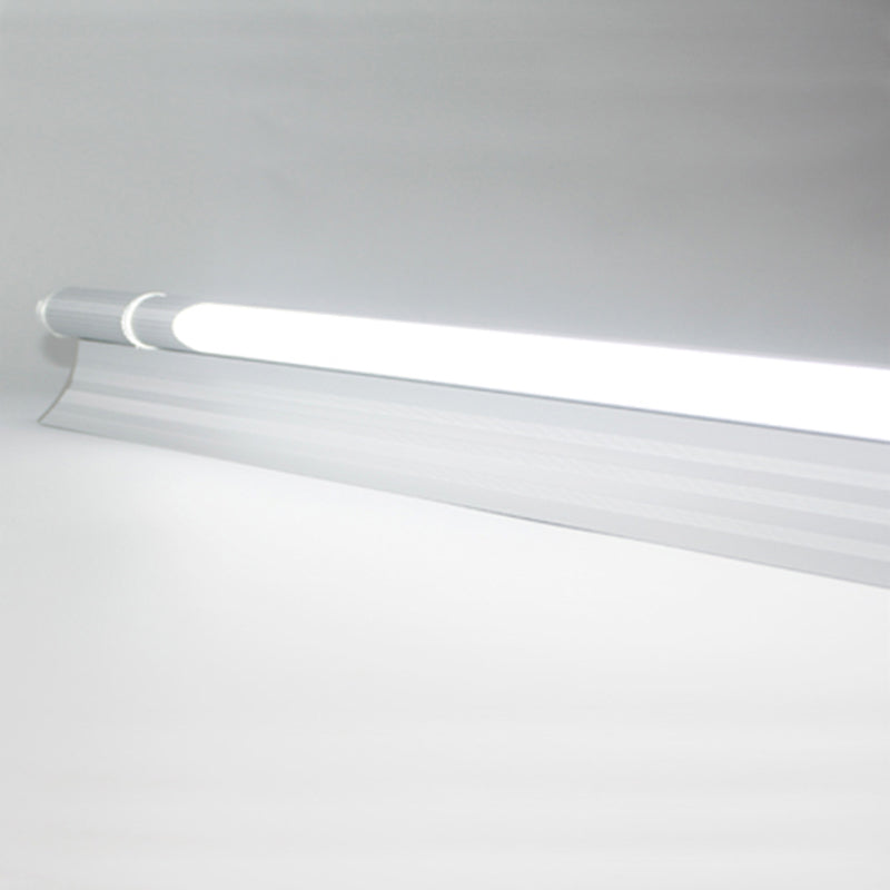 Silver Aluminum Wall Mount Lamp Contemporary Vanity Wall Light Sconces for Bathroom