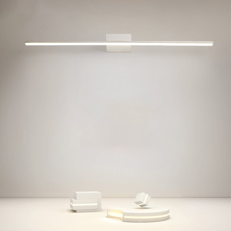 Minità di vanità in metallo lineare Minimalismo Minimalismo a 1 luci a parete per bagno