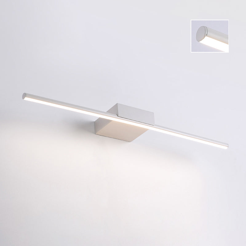 Minità di vanità in metallo lineare Minimalismo Minimalismo a 1 luci a parete per bagno