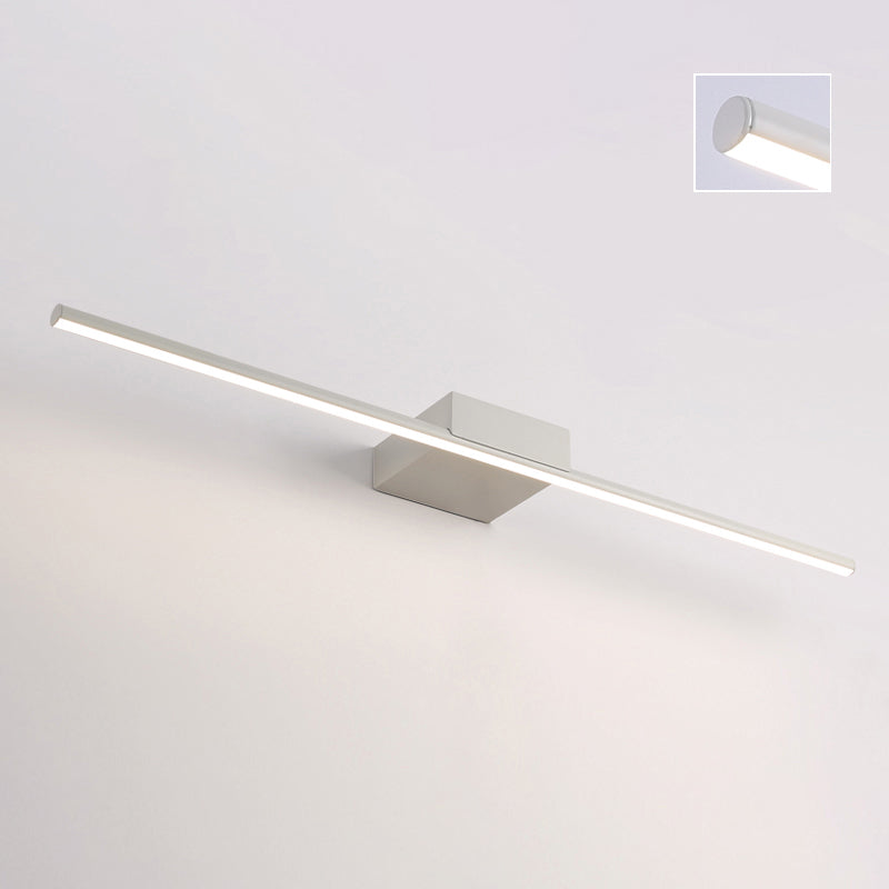 Minità di vanità in metallo lineare Minimalismo Minimalismo a 1 luci a parete per bagno