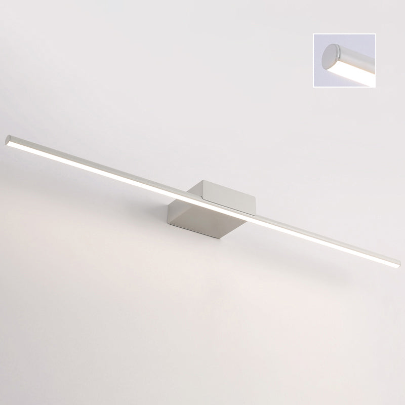 Minità di vanità in metallo lineare Minimalismo Minimalismo a 1 luci a parete per bagno